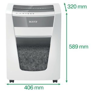 Leitz 80050000 triturador de papel Microcorte 23 cm Blanco