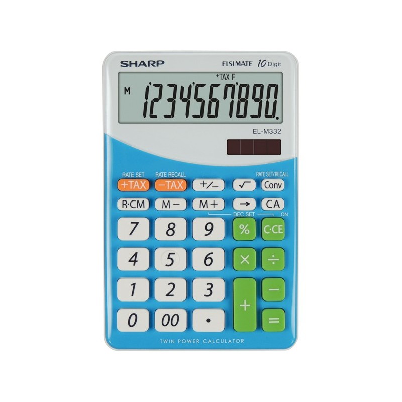 Sharp EL M332 BBL - BLU calculadora Escritorio Calculadora financiera Azul