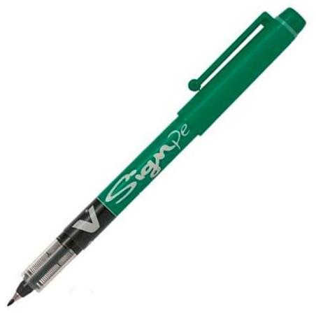 PILOT VSIGN PEN TRAZO 0,6MM VERDE PACK DE 12 UNIDADES
