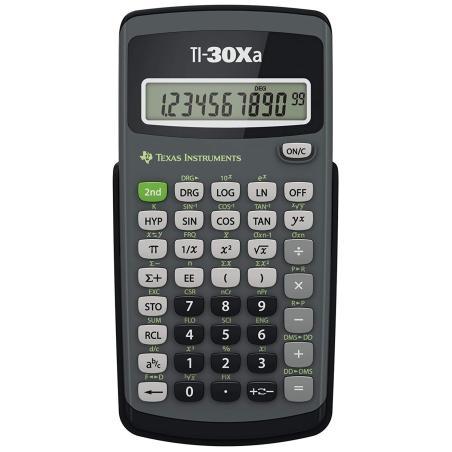 TI-30Xa calculadora Bolsillo Calculadora científica Negro, Gris