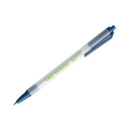 BOLIGRAFO ECO ROUNDSTIC RECICLADO TRAZO 0,4 MM. EN COLOR AZUL BIC - Pack de 60 unidades - 8932402