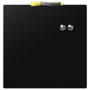 Rexel Pizarra hogar magnética 360x360mm negra