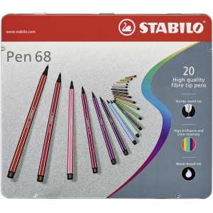 STABILO Pen 68 rotulador Multicolor 20 pieza(s)