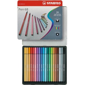 STABILO Pen 68 rotulador Multicolor 20 pieza(s)