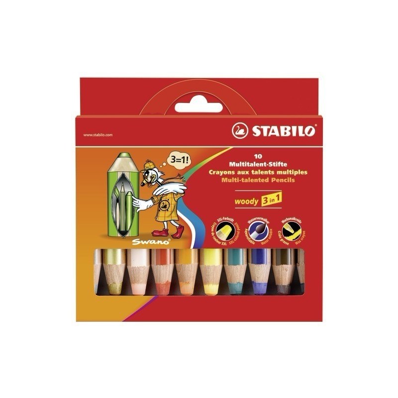 STABILO woody 3 in 1 Multi 10 pieza(s)