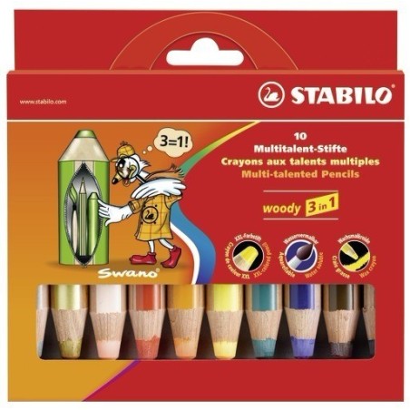 STABILO woody 3 in 1 Multi 10 pieza(s)