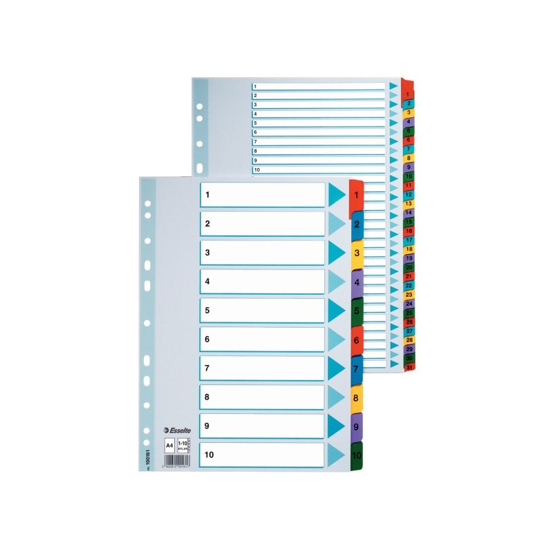 Esselte Carton Index divisor 1 pieza(s)