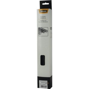 Fellowes Espirales metálicas negras 10 mm Pack 25 Uds