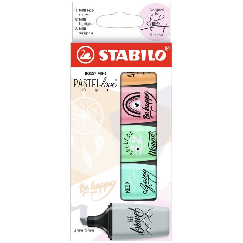 STABILO BOSS MINI marcador 5 pieza(s) Punta de cincel