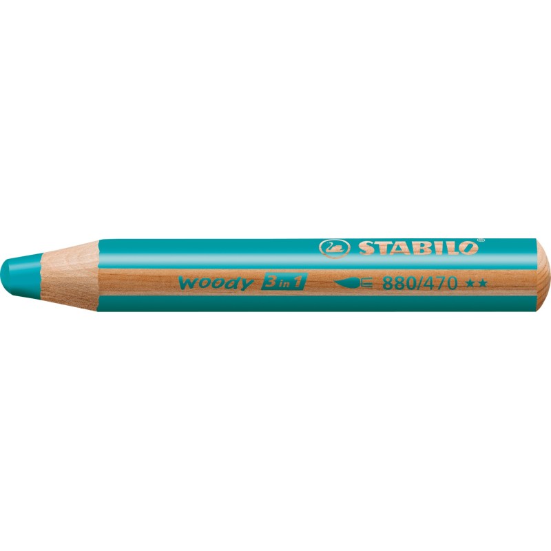 STABILO woody 3 in 1 Turquesa 1 pieza(s)