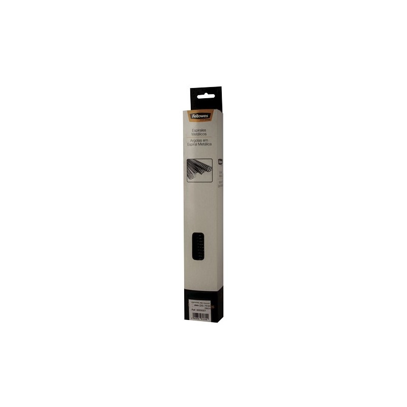 Fellowes Espirales metalicas negras 36 mm Pack 25 Uds