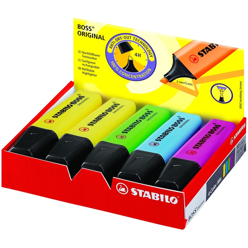 STABILO BOSS Original marcador 10 pieza(s) Multi