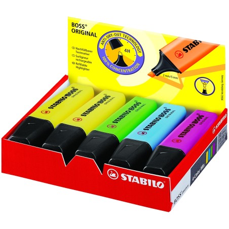 STABILO BOSS Original marcador 10 pieza(s) Multi
