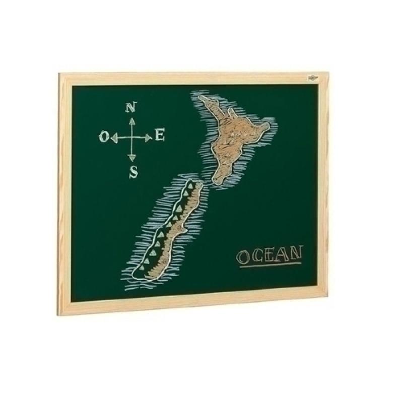 PIZARRA VERDE MARCO FIBRA 100x127 cm