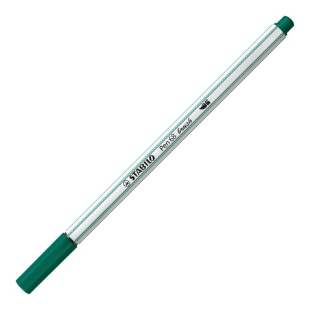 STABILO Pen 68 brush rotulador Verde, Turquesa 1 pieza(s)