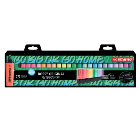 STABILO BOSS ORIGINAL marcador 23 pieza(s) Punta de cincel Multicolor