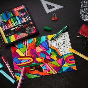 STABILO Pen 68 MAX rotulador Verde 5 pieza(s)