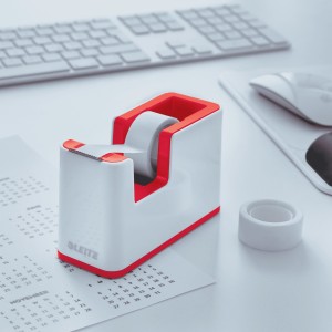 Leitz WOW Poliestireno (PS) Rojo, Blanco