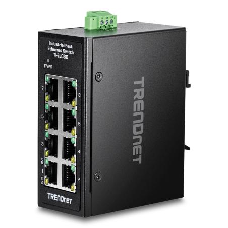 TI-ELC80 switch No administrado Fast Ethernet (10/100) Negro
