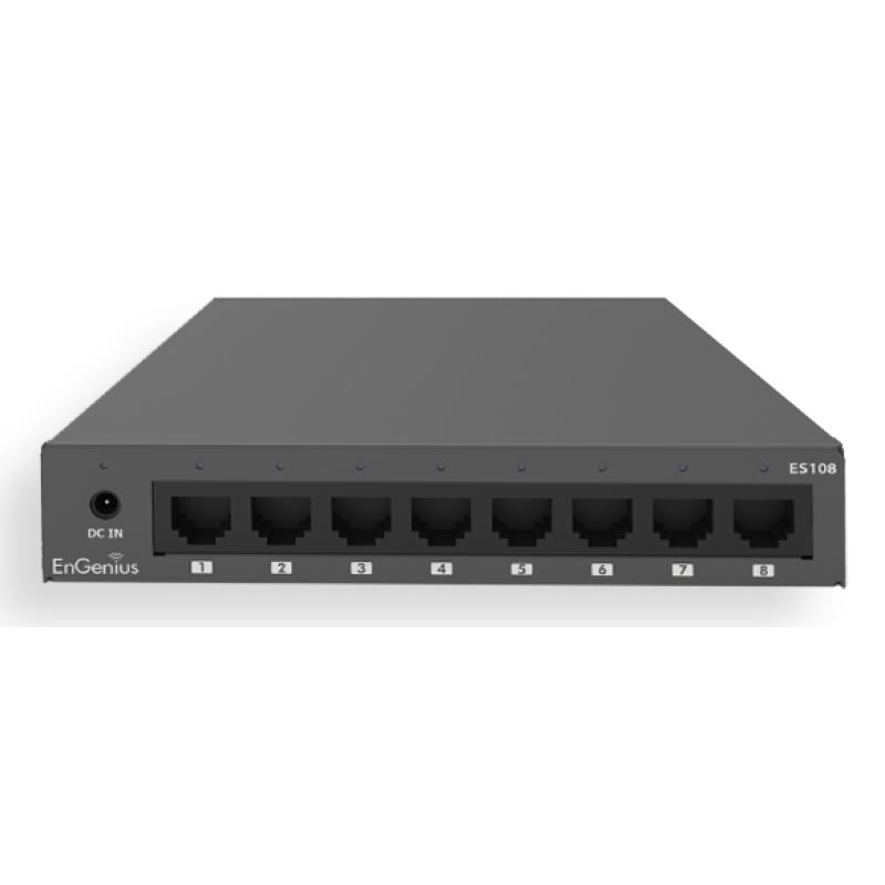 ES108 switch No administrado Gigabit Ethernet (10/100/1000) Negro