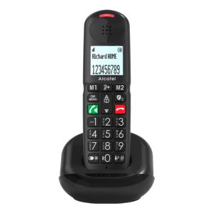 XL685 Duo EWE Teléfono analógico Identificador de llamadas Negro