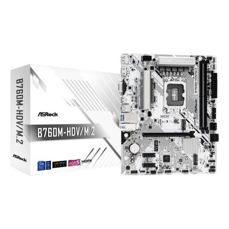 B760M-HDV/M.2 placa base Intel B760 LGA 1700 micro ATX