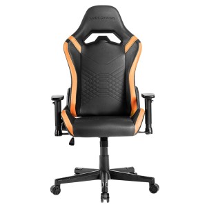 Mars Gaming MGC-PRO, Silla Gaming Profesional, Acabado Cuero PU, Reposabrazos 2D y Respaldo Reclinable 135°, Cojines Lumbar y