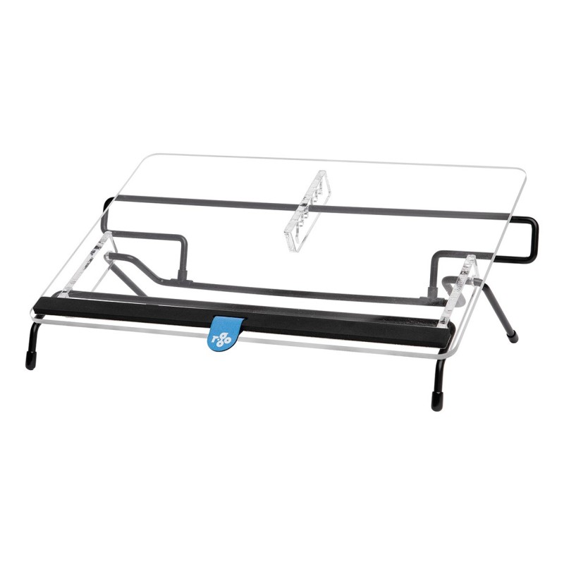 R-Go Tools Portadocumentos R-Go Flex Read, ergonómico, con reposamuñecas de espuma blanda, acrílico transparente
