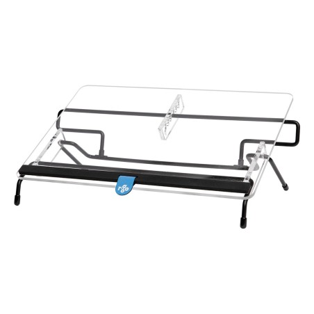 R-Go Tools Portadocumentos R-Go Flex Read, ergonómico, con reposamuñecas de espuma blanda, acrílico transparente