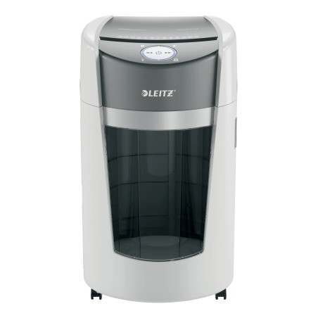 Leitz Destructora de Papel IQ OptiMax Office Microcorte Seguridad P5 35L - Blanca