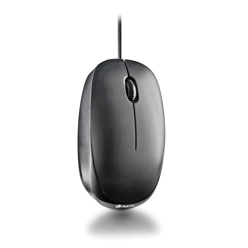 NGS FLAME-C ratón Universal Ambidextro USB Tipo C Óptico 1000 DPI