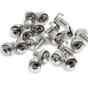 StarTech.com Paquete de 100 Tornillos de Montaje M6x12mm