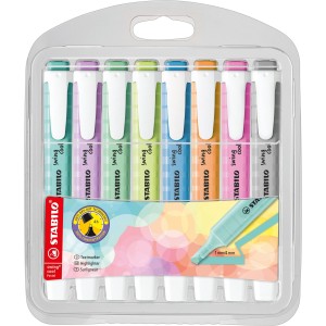 STABILO swing cool Pastel marcador 8 pieza(s) Punta de cincel Multicolor