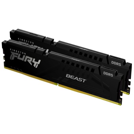 Kingston Technology FURY Beast 64GB 5200MT s DDR5 CL40 DIMM (Kit de 2) Black