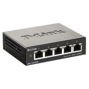 D-Link DGS-1100-05V2 B switch Gestionado L2 Gigabit Ethernet (10 100 1000) Negro