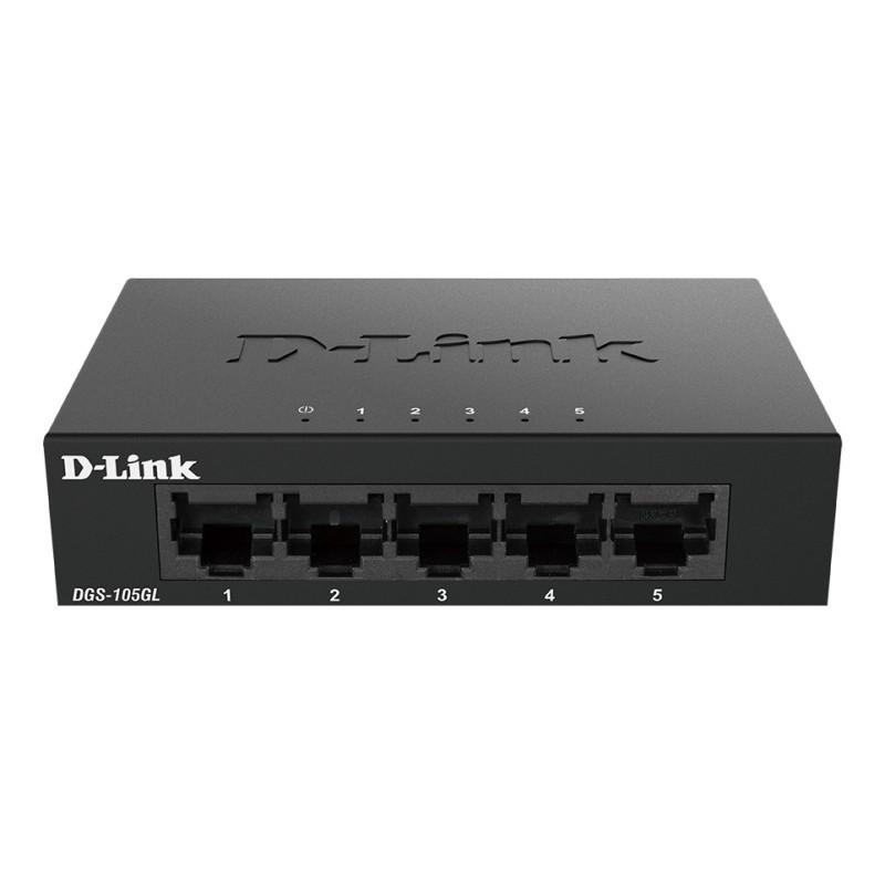 D-Link DGS-105GL No administrado Gigabit Ethernet (10 100 1000) Escritorio Negro