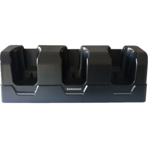 Three Slot Wireless Charging Dock estación dock para móvil Ordenador portátil Negro
