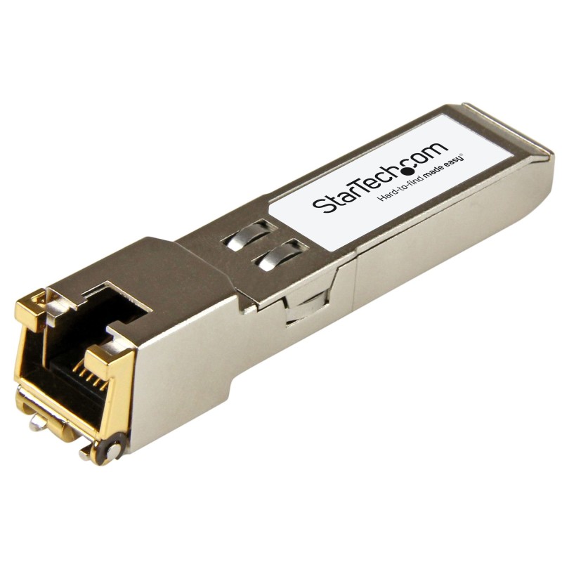 StarTech.com Módulo Transceptor SFP+ Compatible con el Modelo AR-SFP-10G-T de Arista Networks - 10GBASE-T - SFP+ a RJ45 Cat6  