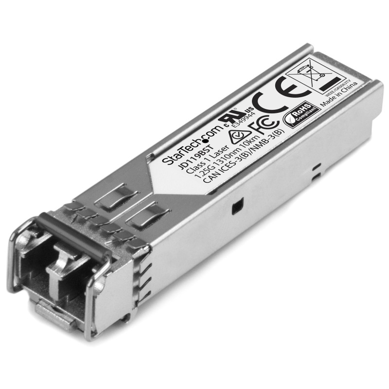 StarTech.com Módulo Transceptor SFP Compatible con HPE JD119B - 1000BASE-LX - Fibra Monomodo de 1 GbE - SFP Ethernet Gigabit de