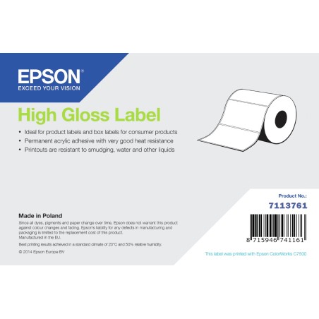 Epson High Gloss Label - Continuous Roll  102mm x 33m