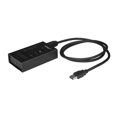 StarTech.com Hub USB 3.0 de 4 Puertos - Ladrón USB Tipo-A a 1x USB-C y 3x USB-A - Hub Comercial USB de Metal - USB 3.2 Gen 1