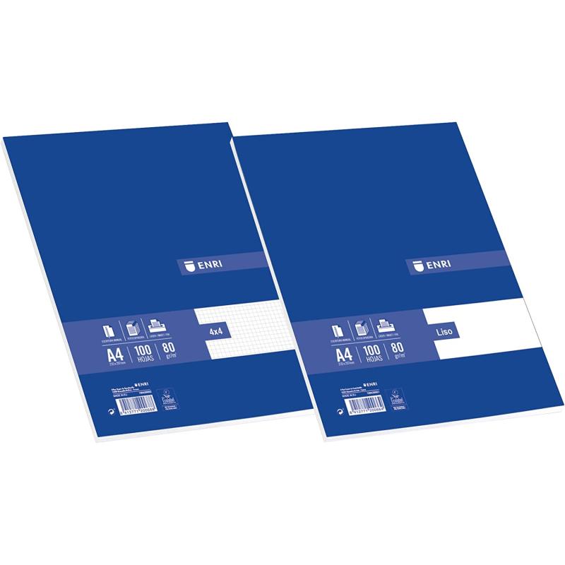 100430062 papel milimétrico A4 80 g/m² 100 hojas