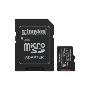 Kingston Technology 256GB microSDXC Canvas Select Plus Gen3 150MB s A1 (Incluye adaptador de SD)