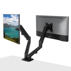 Lindy 40708 soporte para monitor 68,6 cm (27") Escritorio Negro