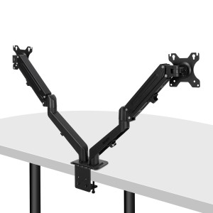 Lindy 40708 soporte para monitor 68,6 cm (27") Escritorio Negro