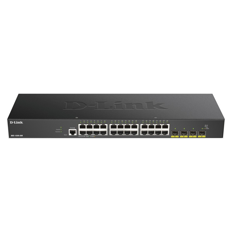 D-Link DGS-1250-28X Gestionado L3 Gigabit Ethernet (10 100 1000) Negro