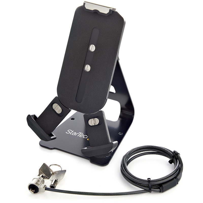 StarTech.com Soporte Seguro para Tablet con Cable de Seguridad con Candado K-Slot - Base para Tablets de 7,9 a 13 Pulgadas -