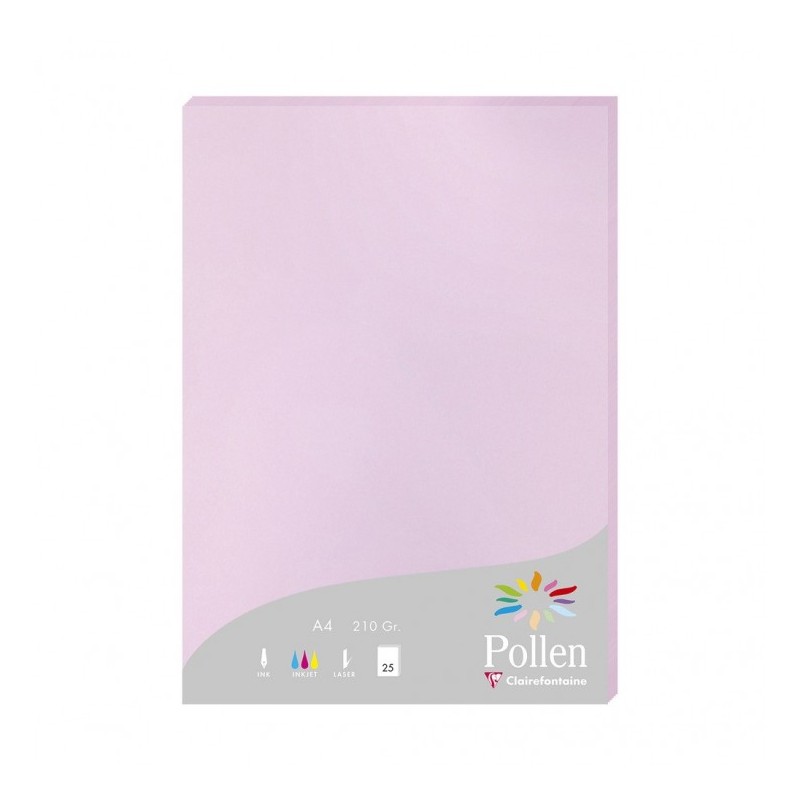 Pollen papel para impresora de inyección de tinta A4 (210x297 mm) 25 hojas Lila