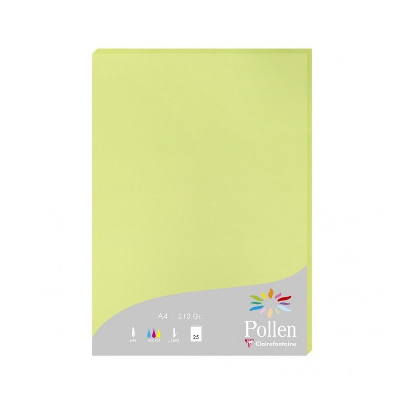 Pollen papel para impresora de inyección de tinta A4 (210x297 mm) 25 hojas Verde