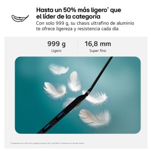 LG Gram 14ZD90RU-G.AX55B ordenador portatil Intel® Core™ i5 i5-1334U Portátil 35,6 cm (14") WUXGA 16 GB LPDDR4x-SDRAM 512 GB